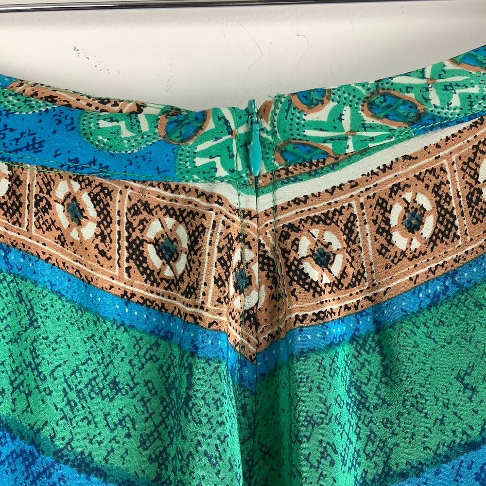 Tolani for Anthropologie Maxi Skirt in Green Multi - Picture 5 of 6